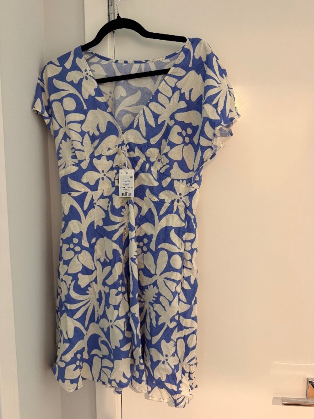 NWT Marine Layer Camila Mini Dress twilight blue flora